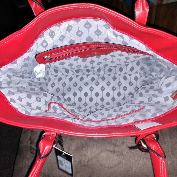 BORSANI FIRENZE BAG! Red Quilted!NWT! - Picture 2 of 7